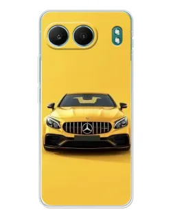 Чехол для OnePlus Nord 4 с картинкой «Желтый Mercedes GT»