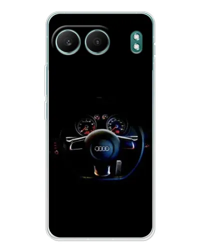 Чехол для OnePlus Nord 4 с картинкой «Салон Audi — руль»