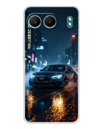 Чехол для OnePlus Nord 4 с картинкой «Ночной город и Audi»