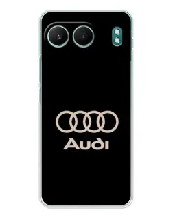 Чехол для OnePlus Nord 4 с картинкой «Audi — золотой логотип»