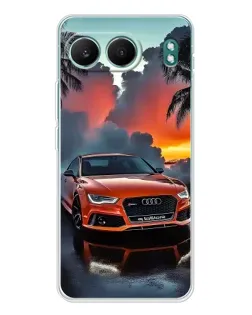 Чехол для OnePlus Nord 4 с картинкой «Audi — закат»