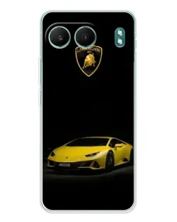 Чехол для OnePlus Nord 4 с картинкой «Lamborghini желтый акцент»
