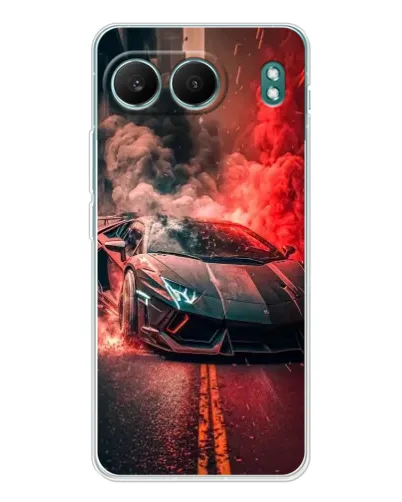 Чехол для OnePlus Nord 4 с картинкой «Lamborghini красный дым» Чехол для OnePlus Nord 4 с картинкой «Lamborghini красный дым»