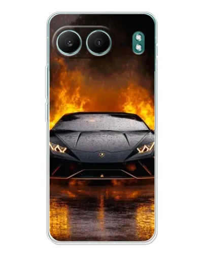 Чехол для OnePlus Nord 4 с картинкой «Lamborghini в огне» Чехол для OnePlus Nord 4 с картинкой «Lamborghini в огне»