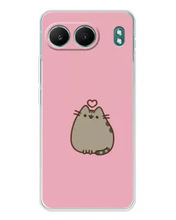 Чехол для OnePlus Nord 4 с картинкой «Pusheen сердце»