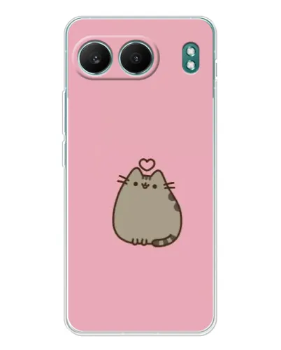 Чехол для OnePlus Nord 4 с картинкой «Pusheen сердце»