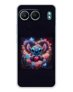 Чехол для OnePlus Nord 4 с картинкой «Stitch в цветах» Чехол для OnePlus Nord 4 с картинкой «Stitch в цветах»