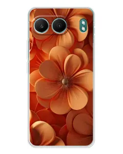 Чехол для OnePlus Nord 4 с картинкой «Оранжевый макро цветок»