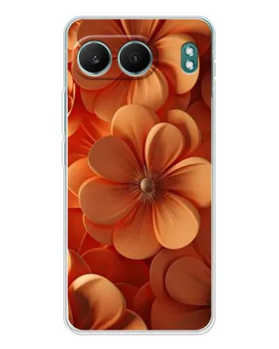 Чехол для OnePlus Nord 4 с картинкой «Оранжевый макро цветок»