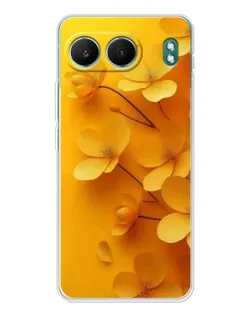 Чехол для OnePlus Nord 4 с картинкой «Золотые лепестки»