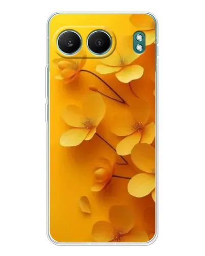 Чехол для OnePlus Nord 4 с картинкой «Золотые лепестки»