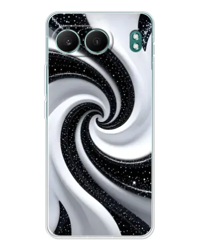 Чехол для OnePlus Nord 4 с картинкой «Черно-белая спираль» Чехол для OnePlus Nord 4 с картинкой «Черно-белая спираль»