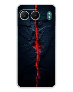 Чехол для OnePlus Nord 4 с картинкой «Kрасная лавовая трещина»