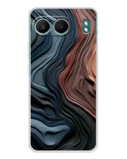 Чехол для OnePlus Nord 4 с картинкой «Цветные волны каньона»