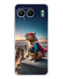 Чехол для OnePlus Nord 4 с картинкой «Капи-мен супергерой»