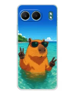 Чехол для OnePlus Nord 4 с картинкой «Морская капибара»