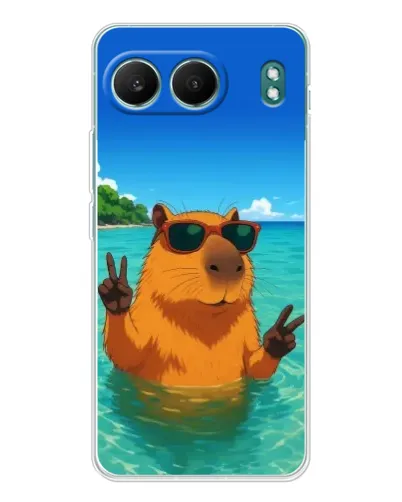 Чехол для OnePlus Nord 4 с картинкой «Морская капибара»