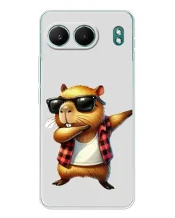 Чехол для OnePlus Nord 4 с картинкой «Капибара рэпер даб»