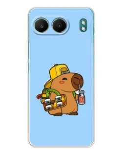 Чехол для OnePlus Nord 4 с картинкой «Капибара на скейте»