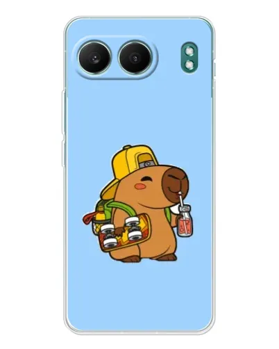 Чехол для OnePlus Nord 4 с картинкой «Капибара на скейте»