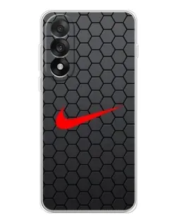 Чехол для OnePlus Nord 5 с картинкой «Nike — карбоновая сетка»