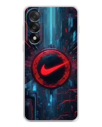 Чехол для OnePlus Nord 5 с картинкой «Техногенный стиль Nike»