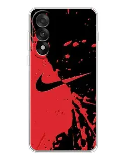 Чехол для OnePlus Nord 5 с картинкой «Красные брызги Nike» Чехол для OnePlus Nord 5 с картинкой «Красные брызги Nike»