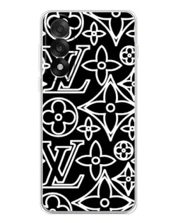 Чехол для OnePlus Nord 5 с картинкой «Черно-белый узор LV»