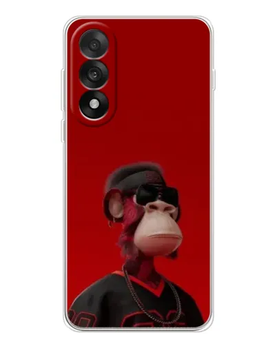 Чехол для OnePlus Nord 5 с картинкой «Bored Ape в красном» Чехол для OnePlus Nord 5 с картинкой «Bored Ape в красном»