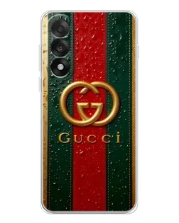 Чехол для OnePlus Nord 5 с картинкой «Gucci — фирменная полоса и золото» Чехол для OnePlus Nord 5 с картинкой «Gucci — фирменная полоса и золото»
