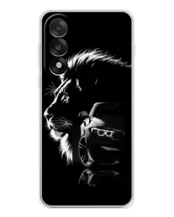 Чехол для OnePlus Nord 5 с картинкой «BMW и лев»