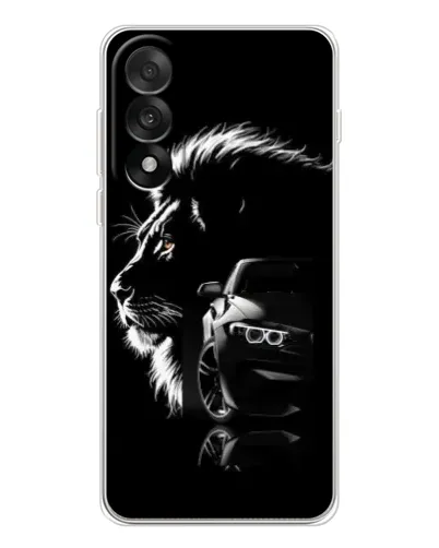 Чехол для OnePlus Nord 5 с картинкой «BMW и лев»
