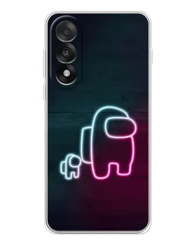 Чехол для OnePlus Nord 5 с картинкой «Among Us неон-арт»