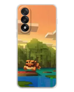 Чехол для OnePlus Nord 5 с картинкой «Майнкрафт закат солнца» Чехол для OnePlus Nord 5 с картинкой «Майнкрафт закат солнца»