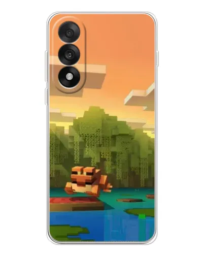 Чехол для OnePlus Nord 5 с картинкой «Майнкрафт закат солнца» Чехол для OnePlus Nord 5 с картинкой «Майнкрафт закат солнца»