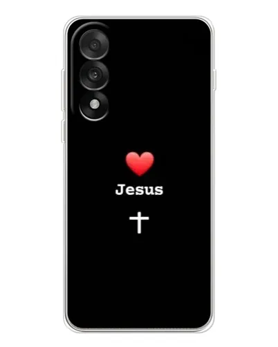 Чехол для OnePlus Nord 5 с картинкой «Сердце - Jesus»