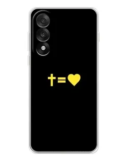 Чехол для OnePlus Nord 5 с картинкой «Сердце и Крест»