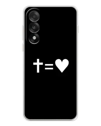 Чехол для OnePlus Nord 5 с картинкой «Крест и Сердце»