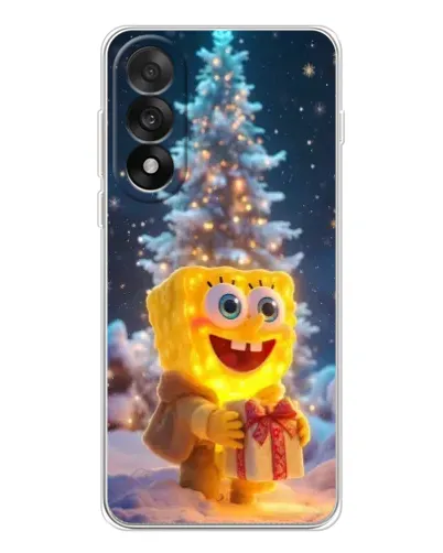 Чехол для OnePlus Nord 5 с картинкой «Рождественский Спанч Боб»