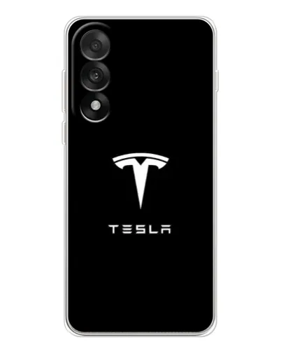 Чехол для OnePlus Nord 5 с картинкой «Tesla White Logo»
