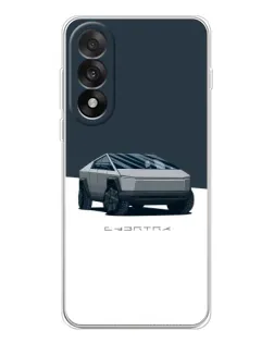 Чохол для OnePlus Nord 5 з картинкою «Сріблястий Cybertruck Tesla»