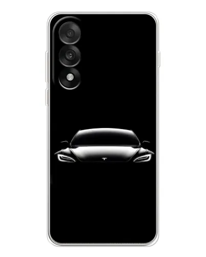 Чехол для OnePlus Nord 5 с картинкой «Фары Tesla Night»