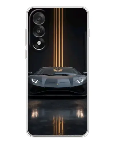 Чехол для OnePlus Nord 5 с картинкой «Lamborghini золотые линии»