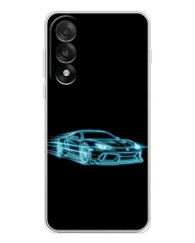 Чехол для OnePlus Nord 5 с картинкой «Неоновый контур Lamborghini»