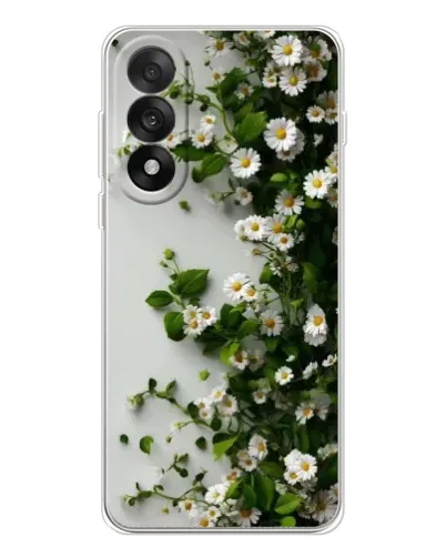 Чехол для OnePlus Nord 5 с картинкой «Ветка мелких белых цветов»