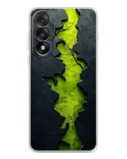Чехол для OnePlus Nord 5 с картинкой «Салатовый разлом скалы»