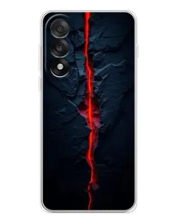 Чехол для OnePlus Nord 5 с картинкой «Kрасная лавовая трещина»