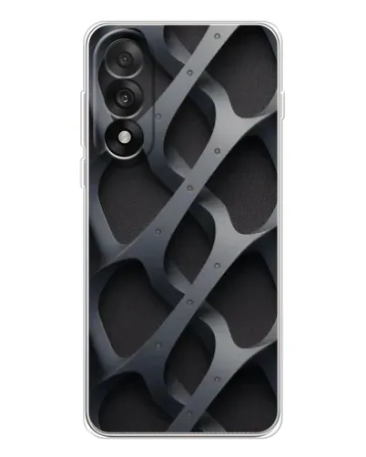 Чехол для OnePlus Nord 5 с картинкой «Объемное серое плетение»