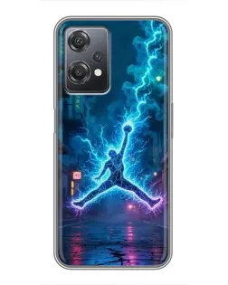 Чехол для OnePlus Nord CE 2 (5G) (IV2201) с картинкой «Jordan Gold Jumpman»