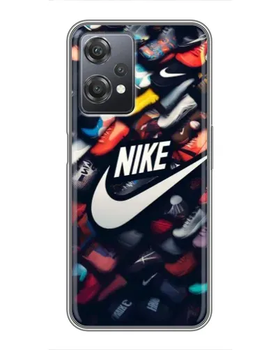 Чехол для OnePlus Nord CE 2 (5G) (IV2201) с картинкой «Коллекция кроссовок Nike» Чехол для OnePlus Nord CE 2 (5G) (IV2201) с картинкой «Коллекция кроссовок Nike»